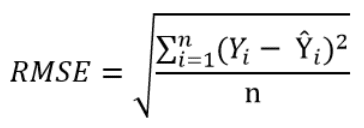 RMSE formula